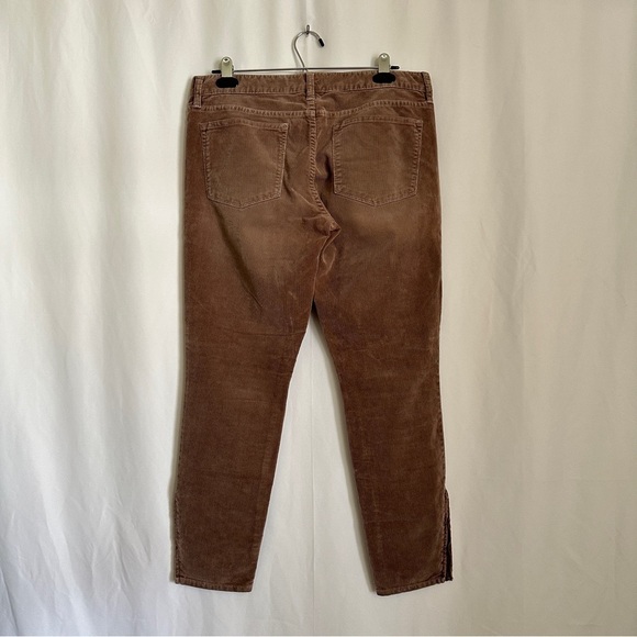J. Crew Women's Toothpick Super Skinny Stretch Corduroy Ankle Zip Pants Size 30 - Picture 9 of 11